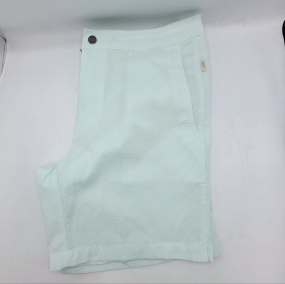 Onia Calder 7.5" Lined Swim Shorts In Mint and White Stripe  Size 34 - Picture 12 of 12